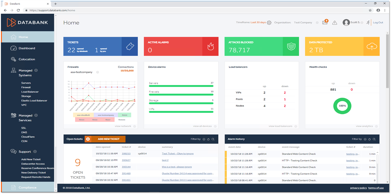 DataBank’s Portal Overview - DataBank | Data Center Evolved